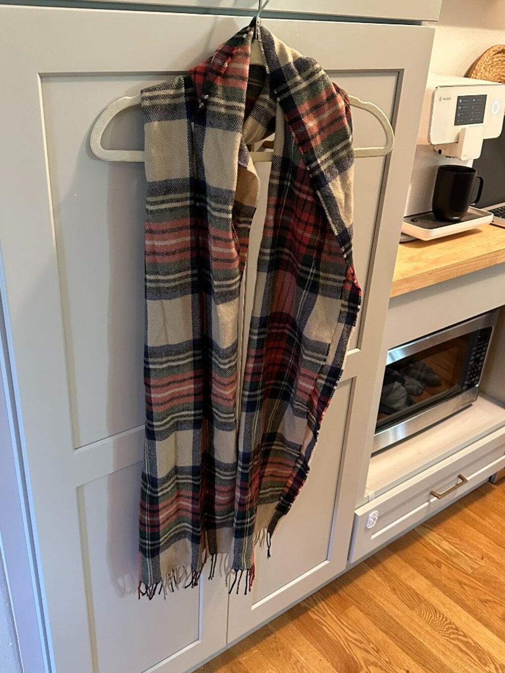 multi-colored tartan plaid scarf